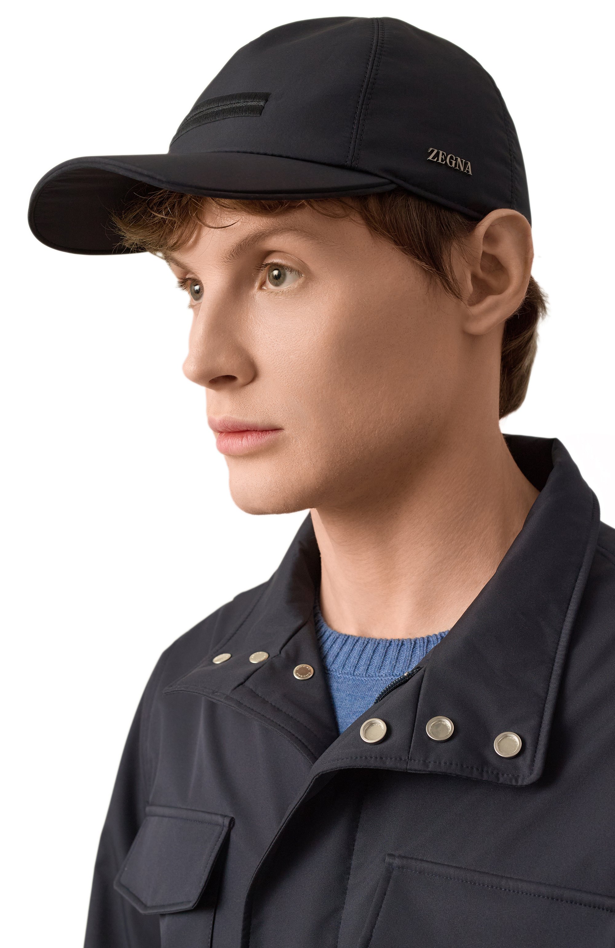 Бейсболка ZEGNA темно-синего цвета по цене 61550 руб., арт. B8C/E8I00H, фото 2 Бейсболка ZEGNA, арт. B8C/E8I00H, фото 2