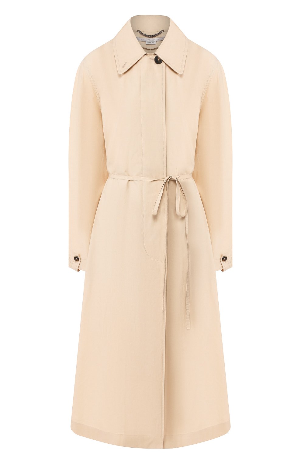 Хлопковый плащ STELLA MCCARTNEY бежевого цвета по цене 147000 руб., арт. 600595/S0A27, фото 1 Хлопковый плащ STELLA MCCARTNEY, арт. 600595/S0A27, фото 1