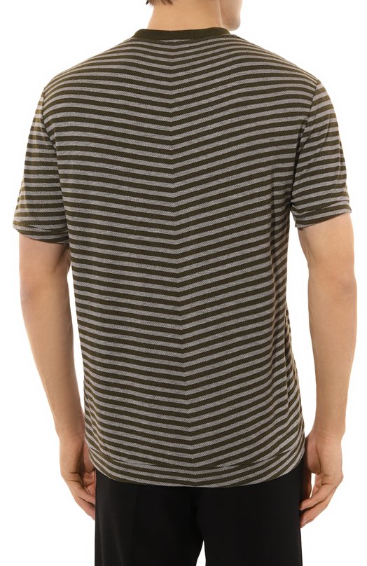 Футболка из вискозы Giorgio Armani GM000244/TE11583 Хаки  GM000244/TE11583 Фото 4