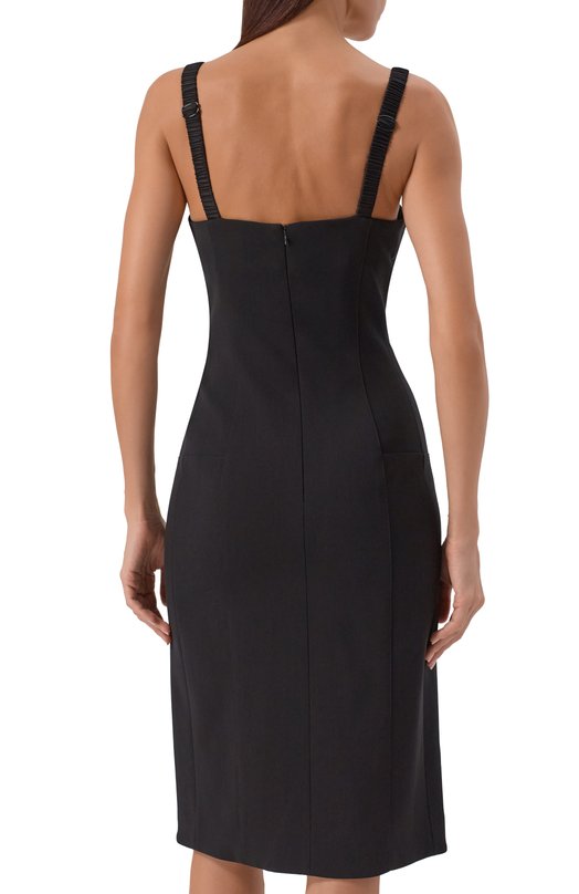 Шелковое платье Mugler C0M1R01798196 Чёрный  C0M1R01798196 Фото 3