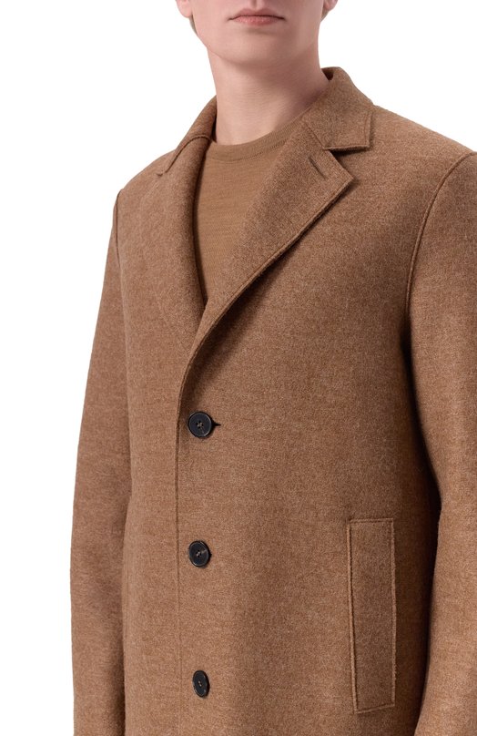 Шерстяное пальто Harris Wharf London CE9123MLK Бежевый  CE9123MLK Фото 5