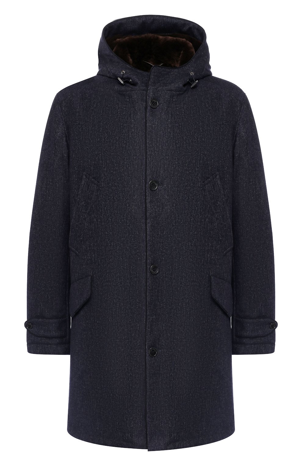 Кашемировая парка с внутренней меховой отделкой LORO PIANA, арт. FAI3716, фото 1