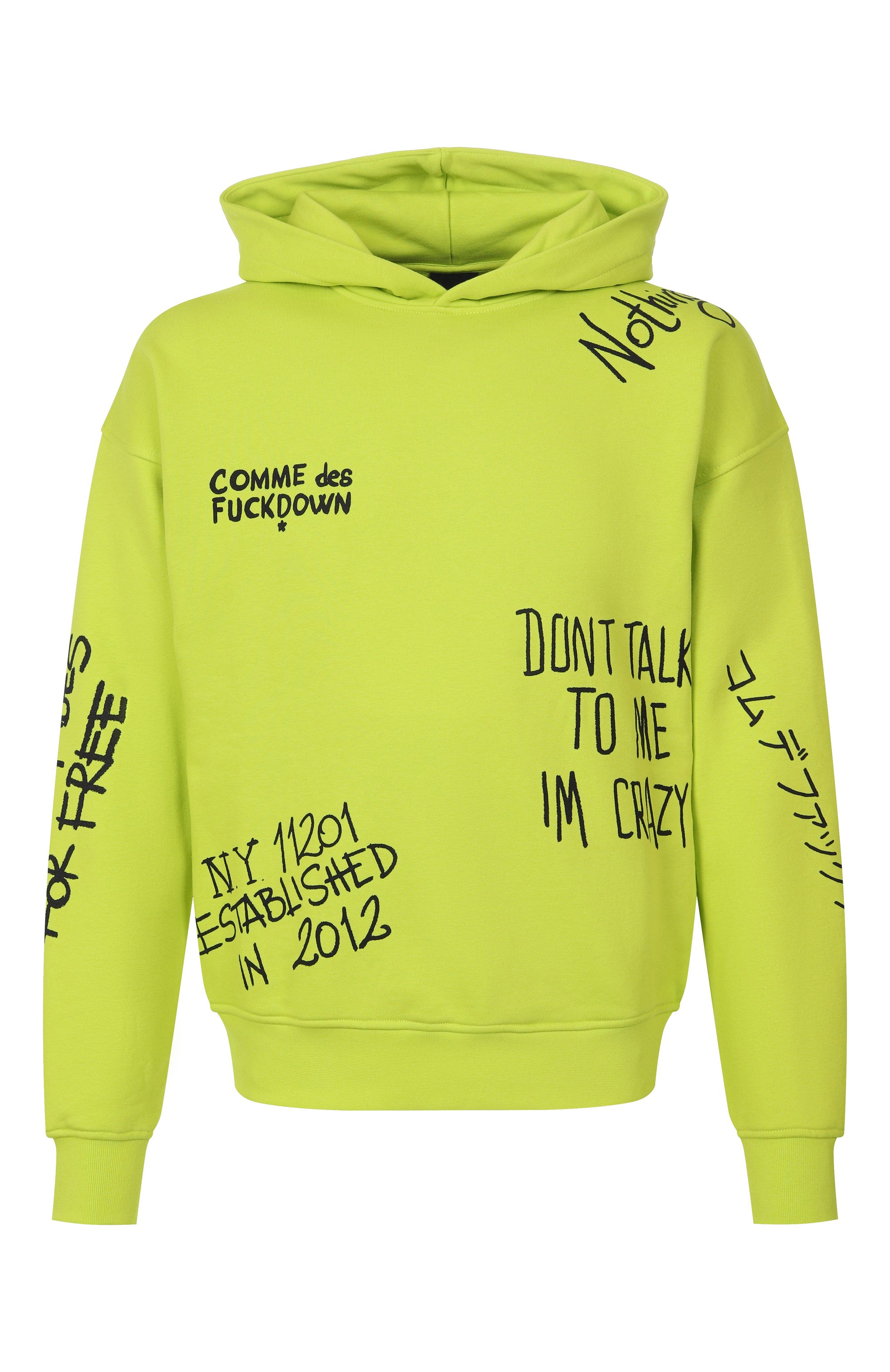 Хлопковое худи COMME DES FUCKDOWN, арт. CFABM01550, фото 1