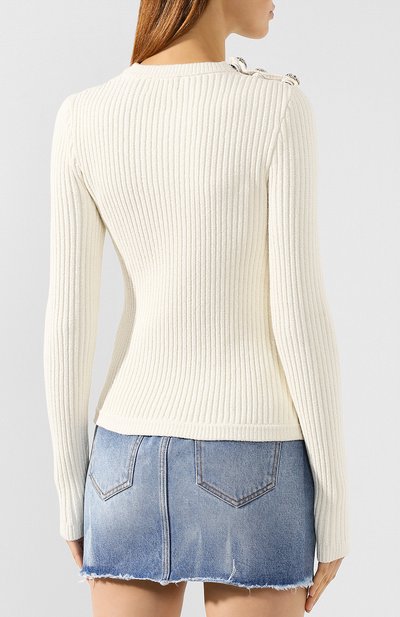 Хлопковый пуловер GANNI, арт. K1206, фото 4