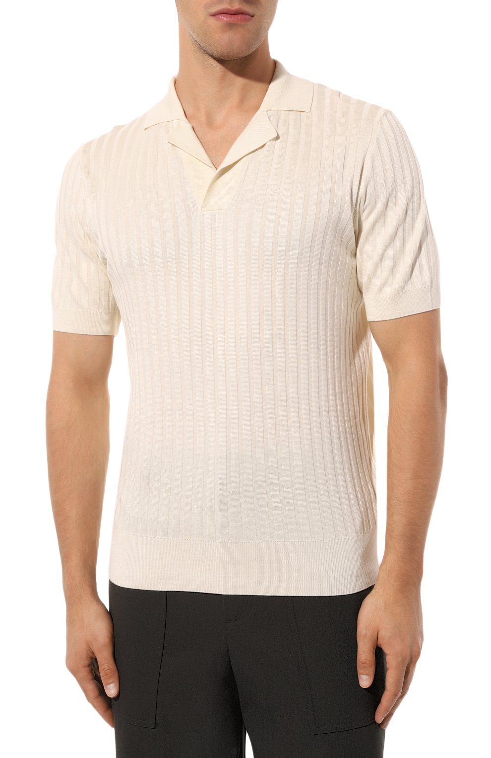 Шелковое поло BOSS CAMEL, арт. 50495452, фото 3