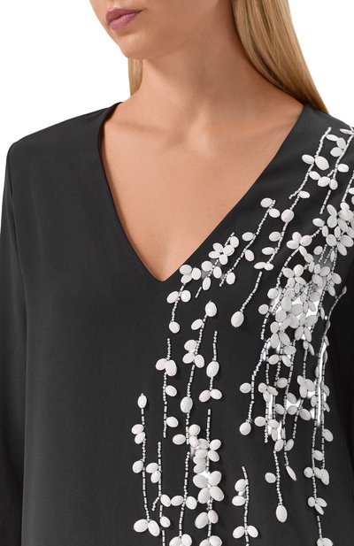 Шелковое платье KITON, арт. D61310K0977A, фото 4