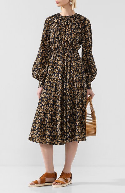 Замшевые сандалии lauren CHLOÉ, арт. CHC19U19118, фото 2