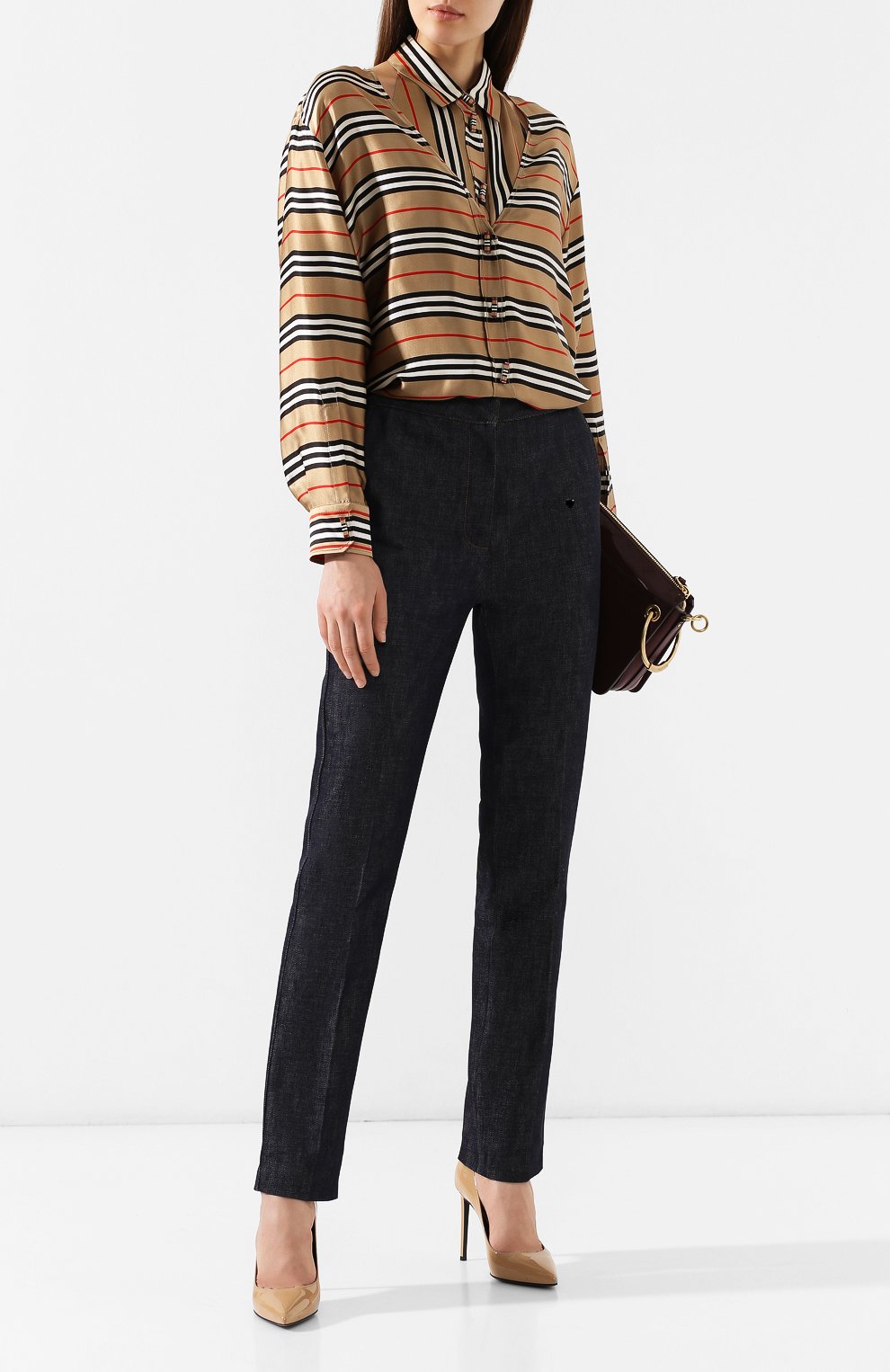 Шелковая рубашка BURBERRY, арт. 4560922, фото 2