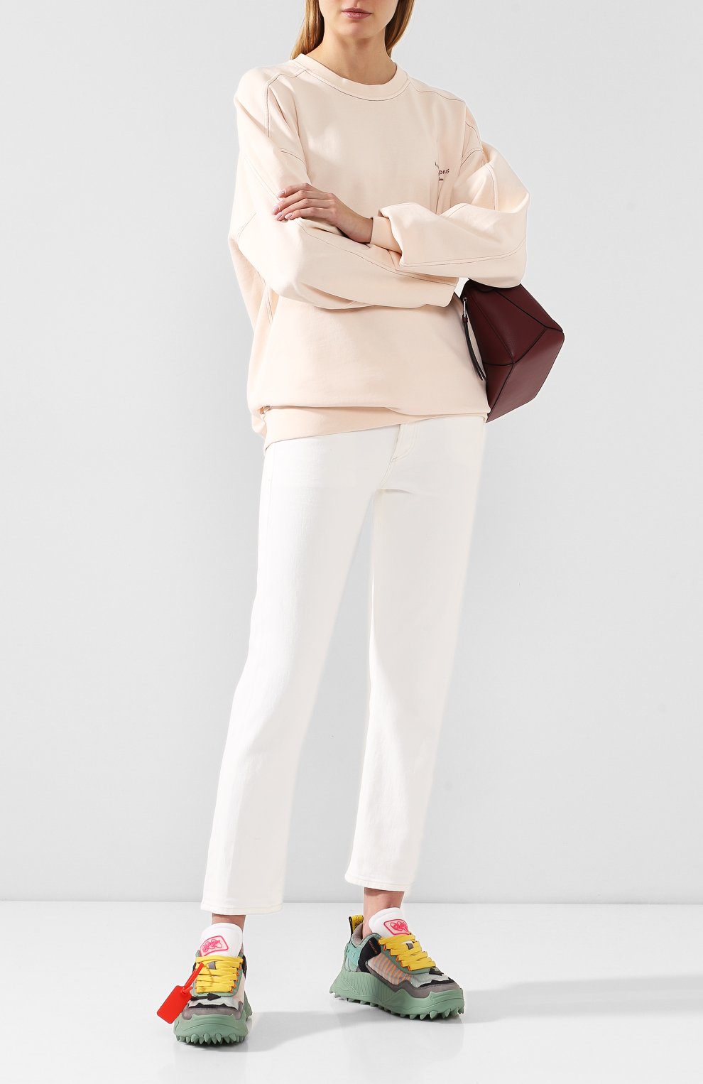 Комбинированные кросcовки odsy-1000 OFF-WHITE, арт. 0WIA180F198000764110, фото 2