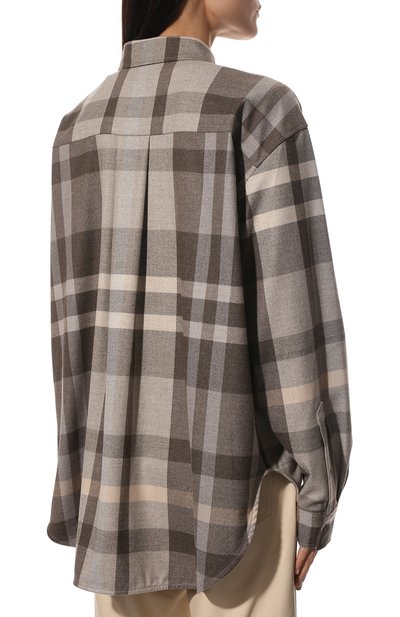 Рубашка TOTEME бежевого цвета по цене 45400 руб., арт. 221-729-712, фото 4 Рубашка TOTEME, арт. 221-729-712, фото 4