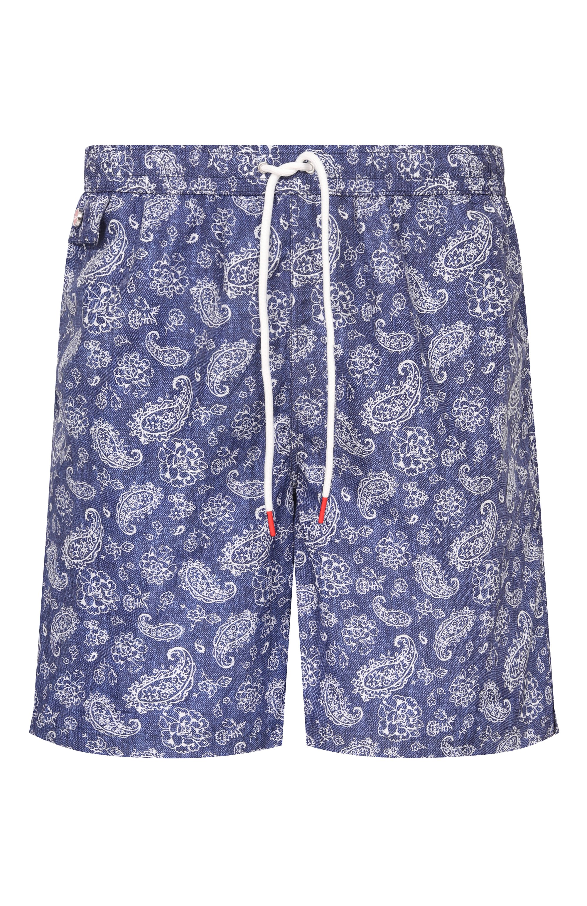 Плавки-шорты KITON синего цвета по цене 56300 руб., арт. UC0M5CK0743H, фото 1 Плавки-шорты KITON, арт. UC0M5CK0743H, фото 1