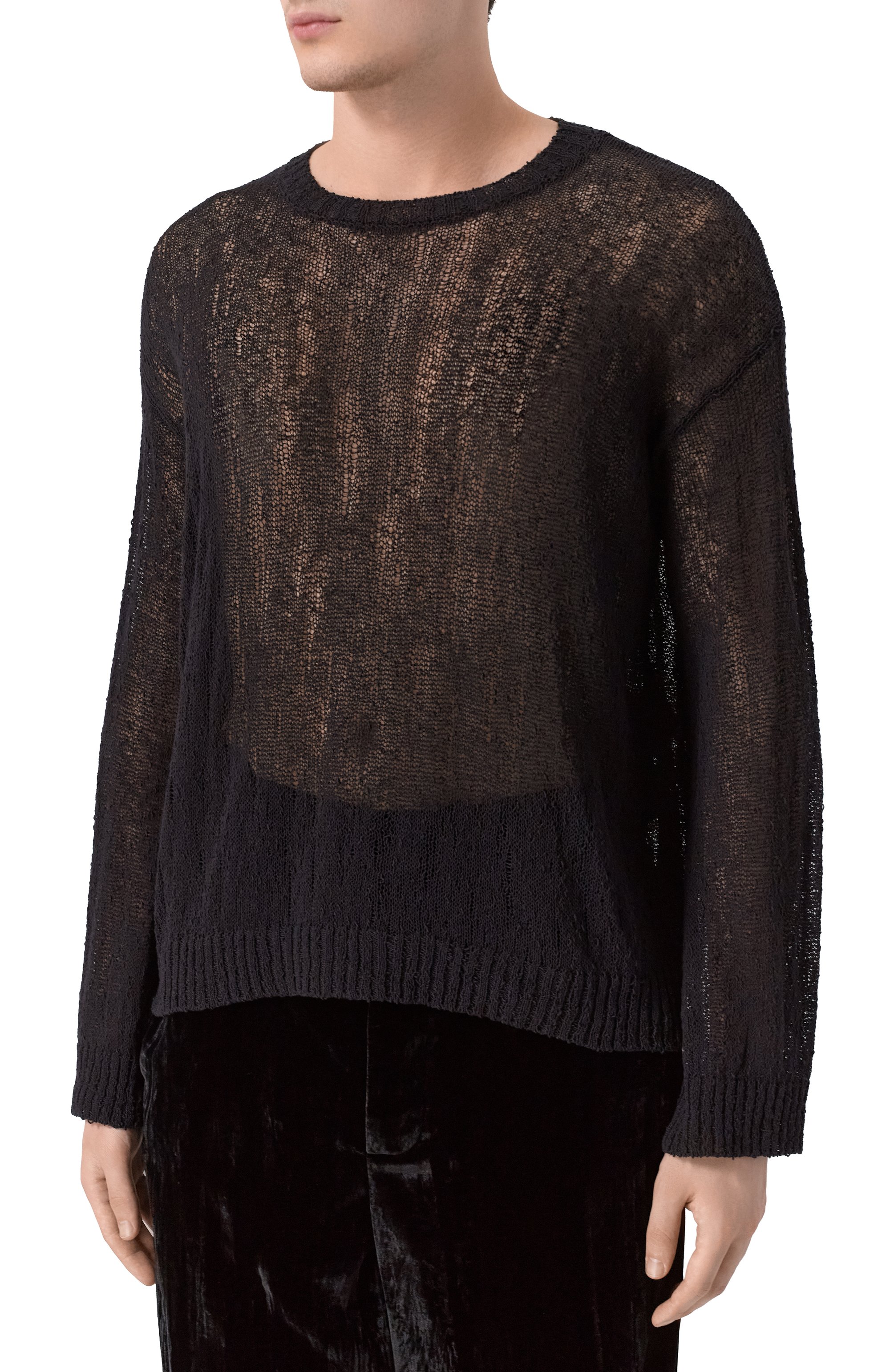 Хлопковый джемпер ANN DEMEULEMEESTER, арт. B0013750/KN084, фото 3