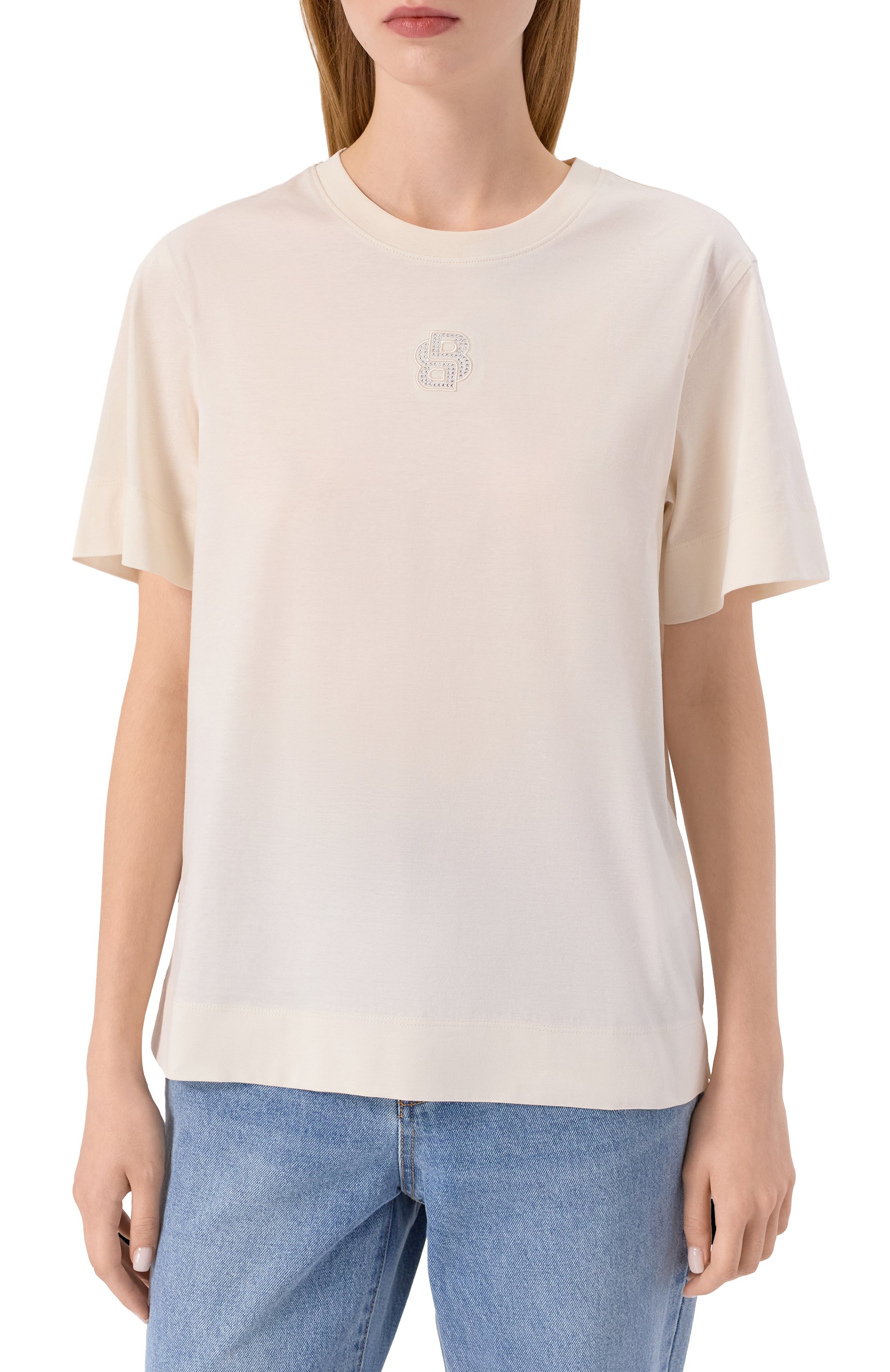 Хлопковая футболка BOSS, арт. 50551443, фото 3