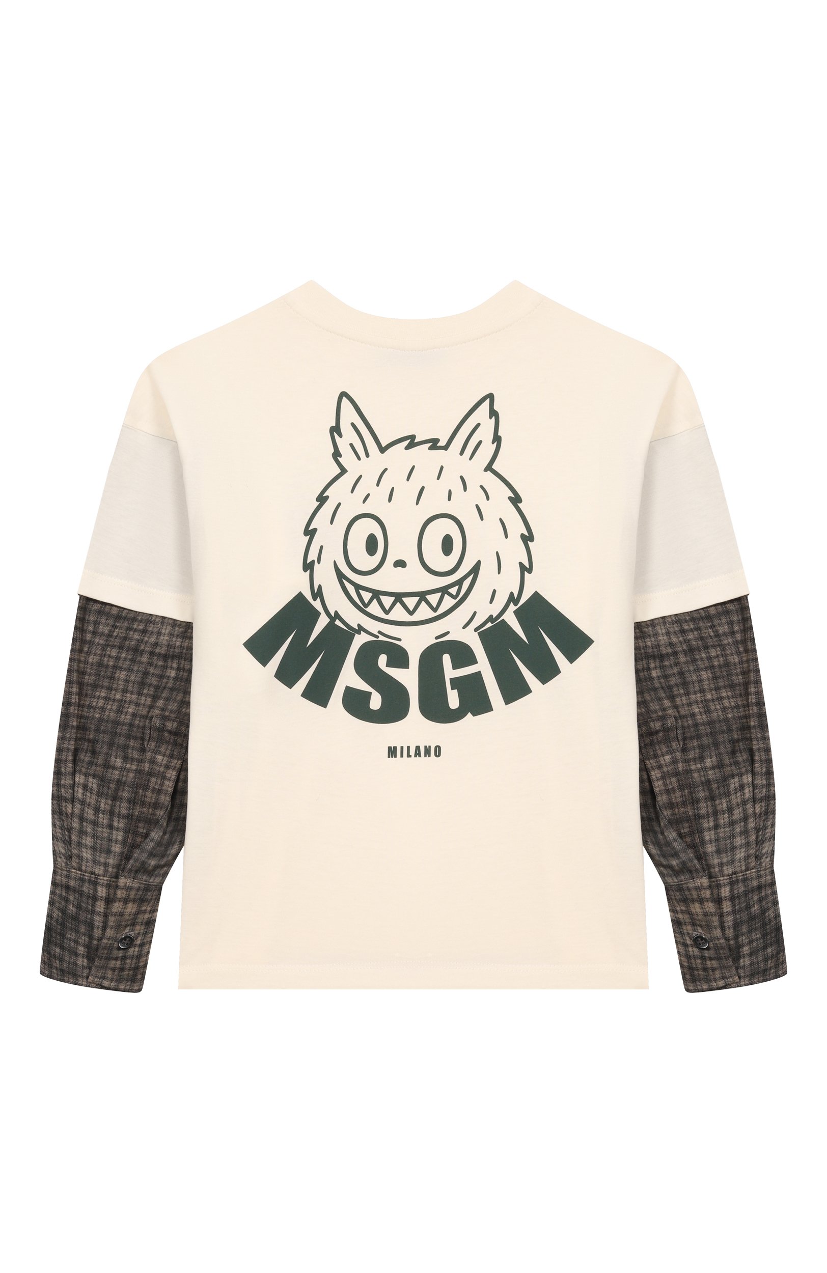 Хлопковый лонгслив MSGM KIDS, арт. F6MSJBTH288, фото 2