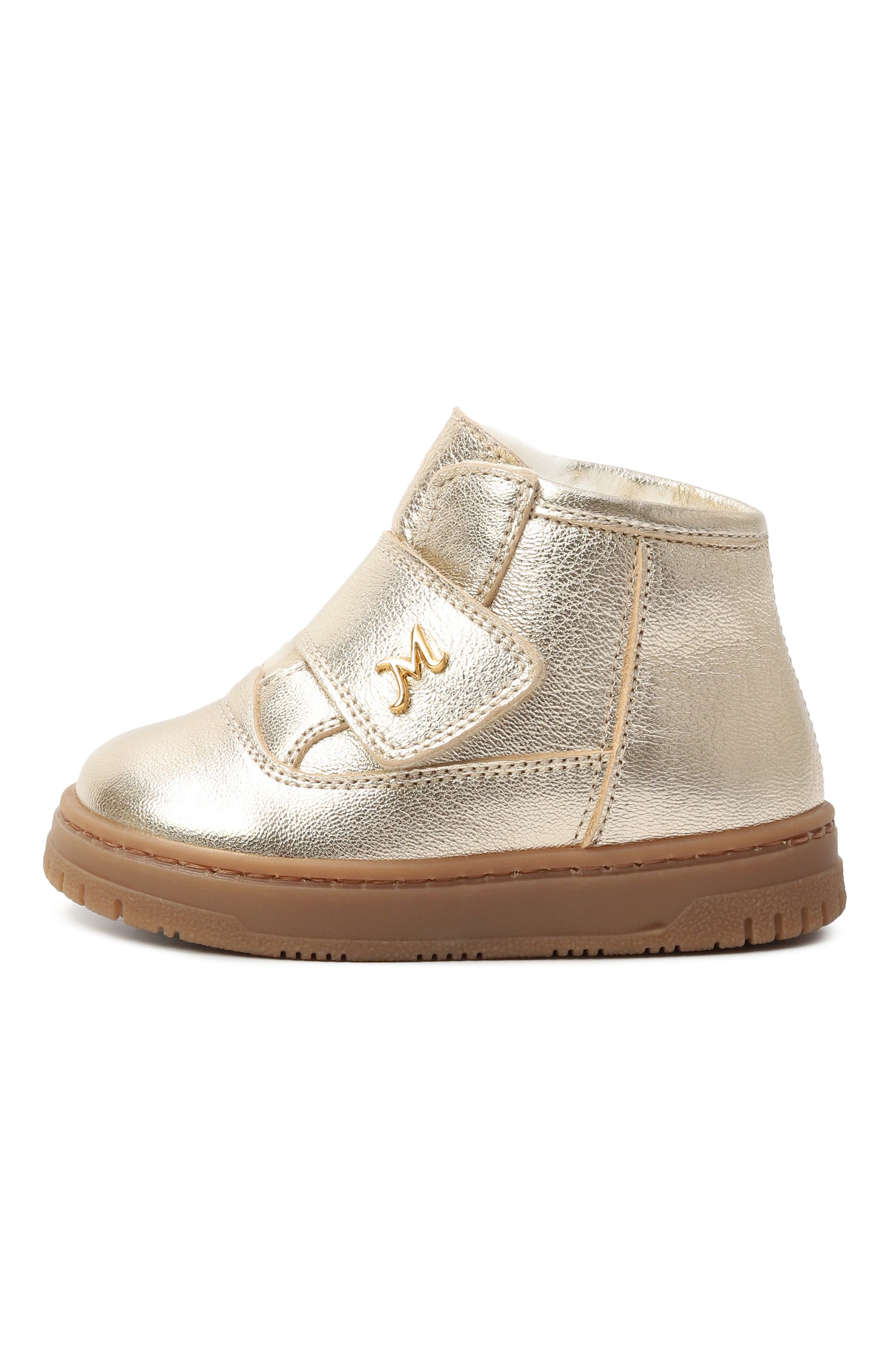 Кожаные ботинки MISSOURI золотого цвета по цене 26900 руб., арт. 2208/20-26, фото 2 Кожаные ботинки MISSOURI, арт. 2208/20-26, фото 2