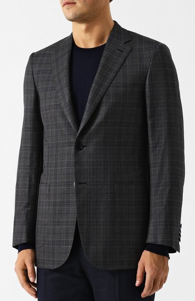 Однобортный пиджак из смеси шерсти и кашемира с шелком BRIONI, арт. RG0J0L/07A8Q/BRUNIC0/2, фото 3