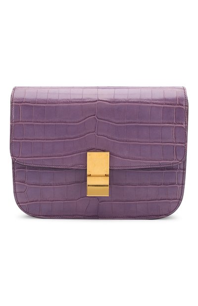 Женская сумка classic medium из кожи крокодила CELINE, арт. 164174TLE