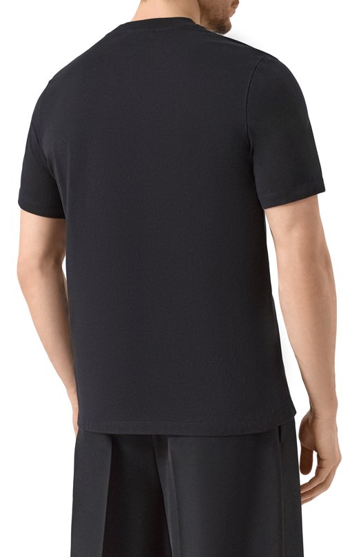 Хлопковая футболка Jil Sander J21GC0004/J45084 Чёрный  J21GC0004/J45084 Фото 4