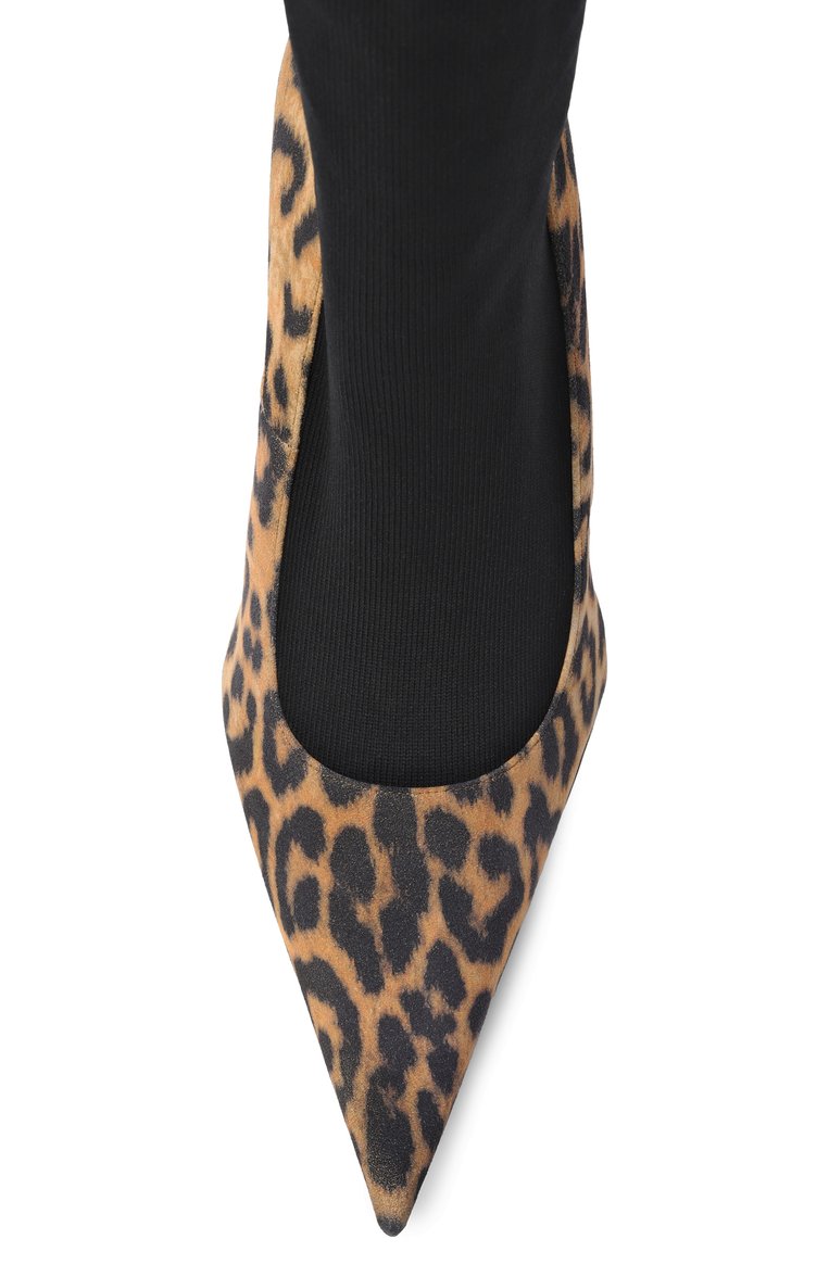 Женские комбинированные ботильоны avenue sock 110 BALENCIAGA леопардового цвета, арт. 810452/WB2P1 | Фото 6 (Материал внешний: Натуральная кожа; Материал внутренний: Натуральная кожа; Каблук высота: Высокий; Подошва: Плоская; Каблук тип: Шпилька; Материал утеплителя: Без утеплителя; Автоматизация ТО: Проставлено; Автоматизация состава: Проставлено)