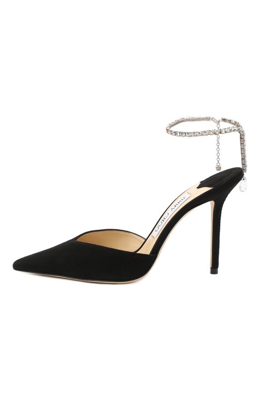 Замшевые туфли Saeda 100 Jimmy Choo SAEDA 100/EWA Чёрный  SAEDA 100/EWA Фото 3