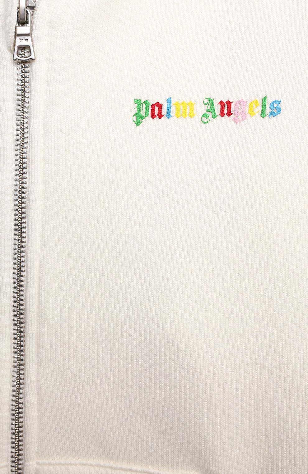 Хлопковая толстовка PALM ANGELS, арт. PGBE001F21FLE001/WHITE MULT, фото 3