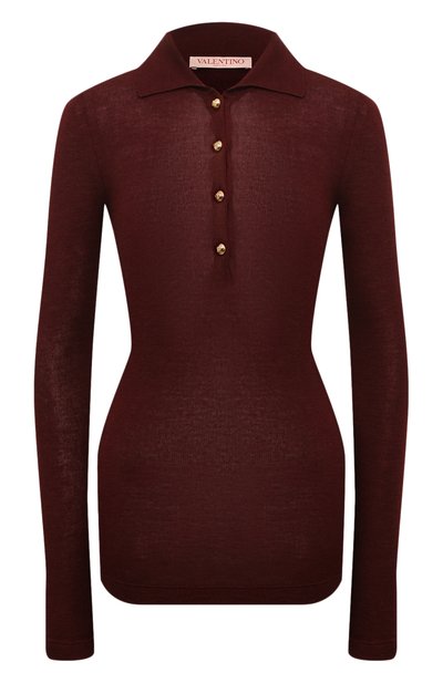 Женский поло из кашемира и шелка VALENTINO, арт. 5B3KC58N8QK