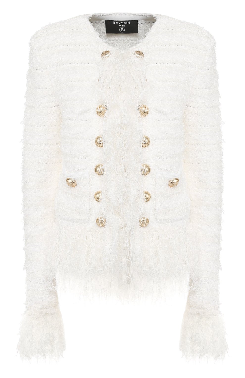 Жакет BALMAIN белого цвета по цене 238500 руб., арт. TF17554/K007, фото 1 Жакет BALMAIN, арт. TF17554/K007, фото 1