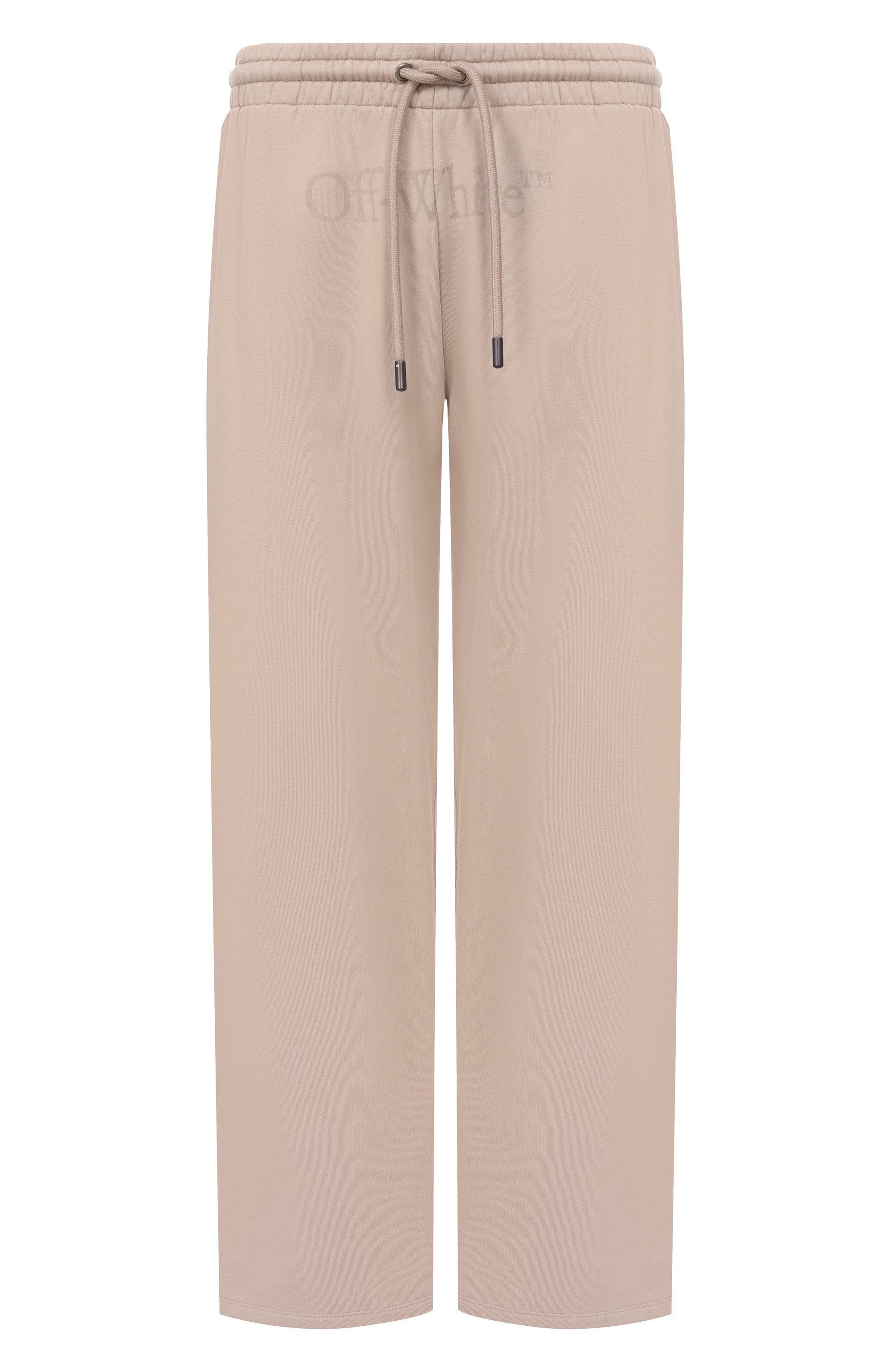 Хлопковые брюки OFF-WHITE бежевого цвета по цене 54350 руб., арт. 0MCH05AS26FLE00C, фото 1 Хлопковые брюки OFF-WHITE, арт. 0MCH05AS26FLE00C, фото 1