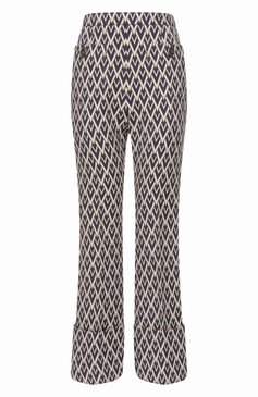 Женские шерстяные брюки VALENTINO синего цвета, арт. 6B3RB647915 | Фото 1 (Длина (брюки, джинсы): Стандартные; Материал внешний: Шерсть; Силуэт Ж (брюки и джинсы): Прямые; Женское Кросс-КТ: Брюки-одежда; Стили: Ретро; Автоматизация состава: Проставлено; Автоматизация ТО: Проставлено)
