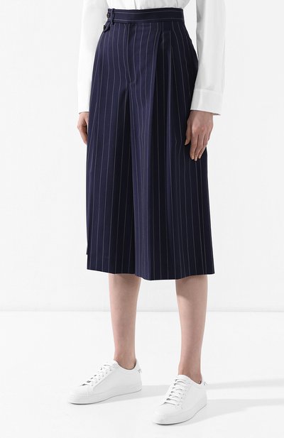 Шерстяные брюки POLO RALPH LAUREN темно-синего цвета по цене 33800 руб., арт. 211733430, фото 3 Шерстяные брюки POLO RALPH LAUREN, арт. 211733430, фото 3