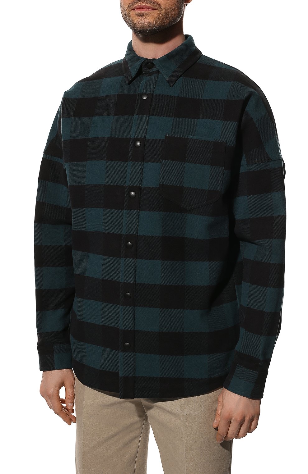 Хлопковая рубашка PALM ANGELS, арт. PMGA024C99FAB0015501, фото 3