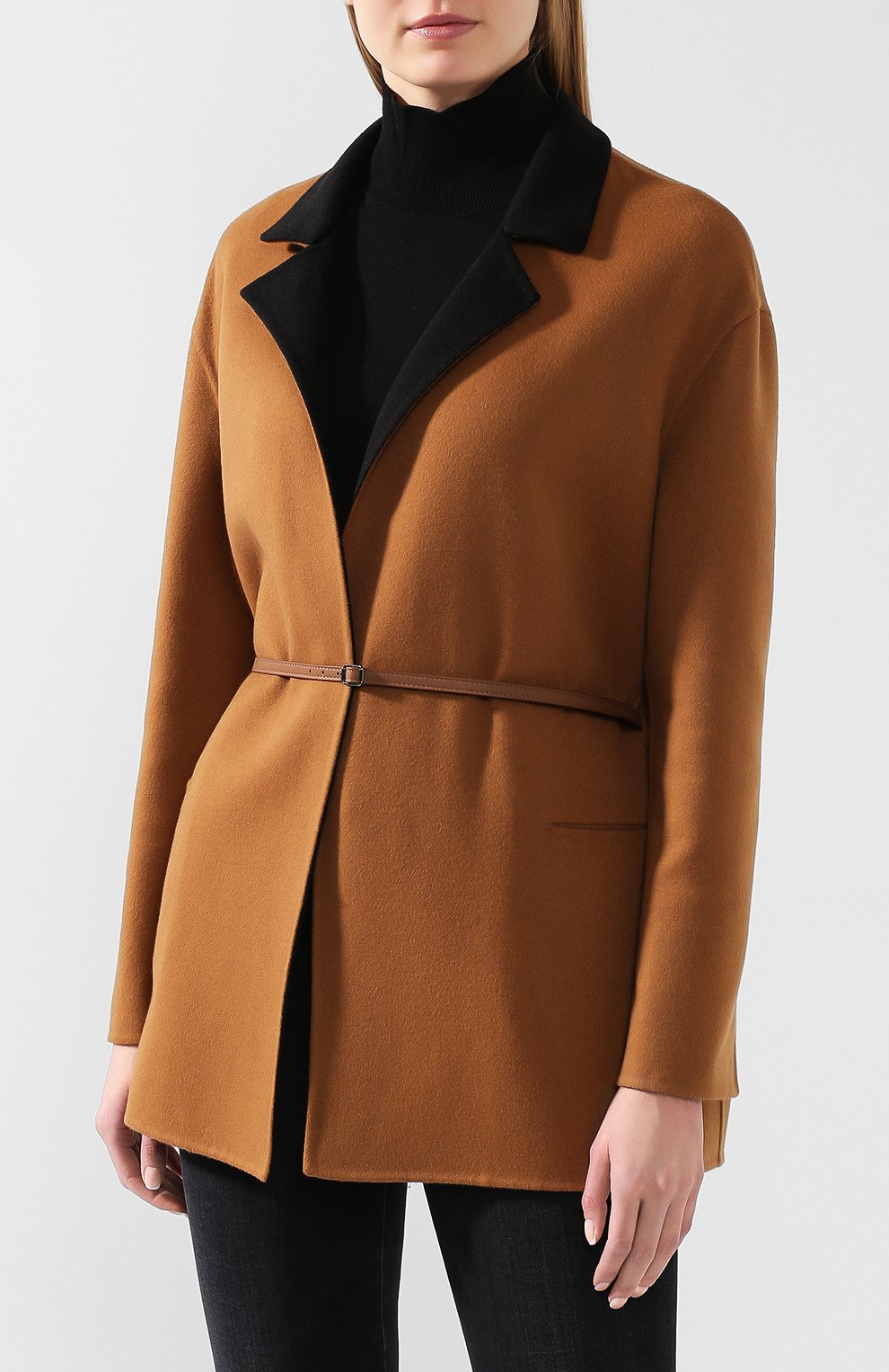 Пальто из шерсти викуньи LORO PIANA бежевого цвета по цене 1315000 руб., арт. FAF8502/VVIC, фото 3 Пальто из шерсти викуньи LORO PIANA, арт. FAF8502/VVIC, фото 3