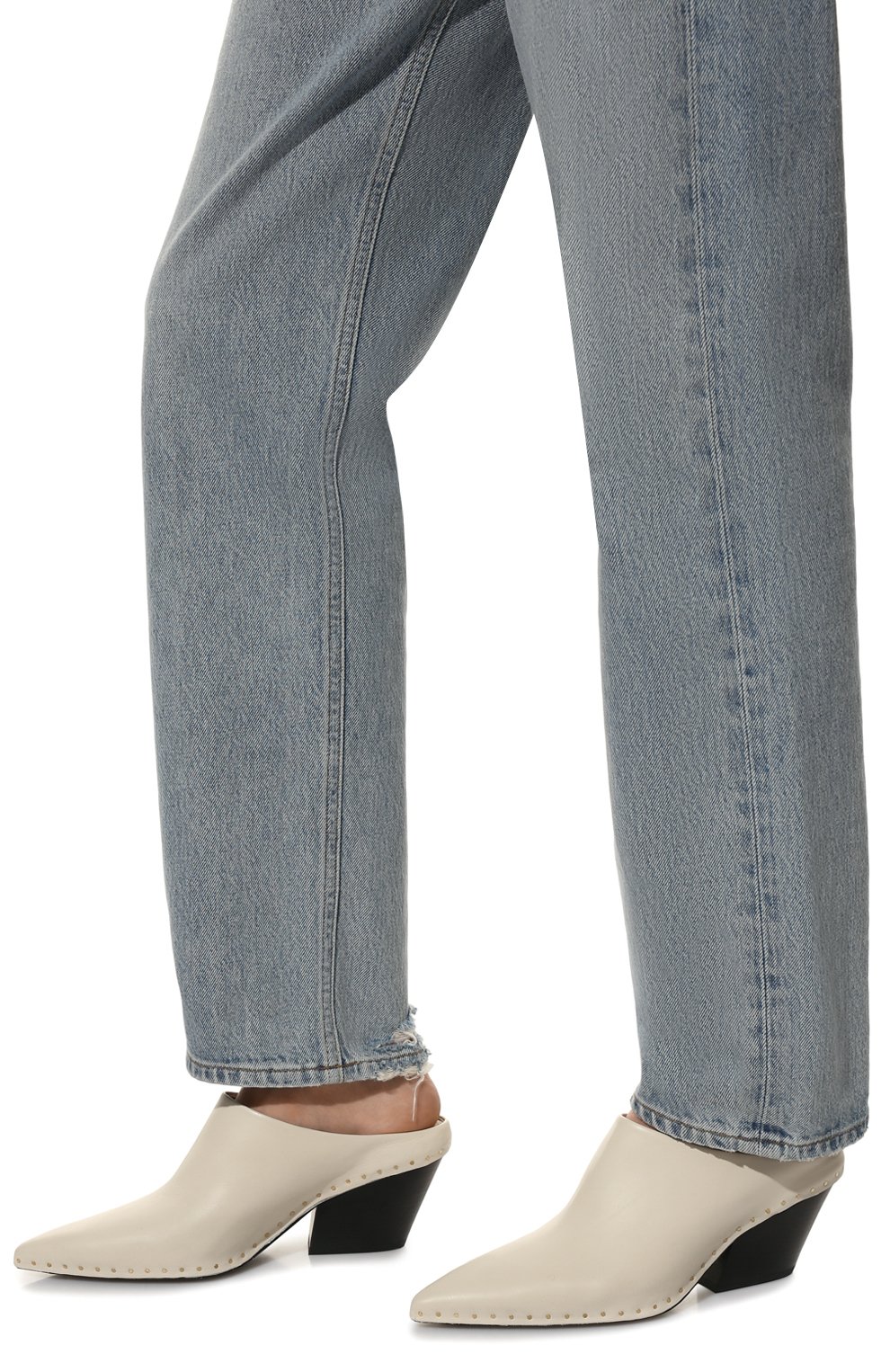 Кожаные сабо JIL SANDER, арт. JS38010A-15010, фото 3