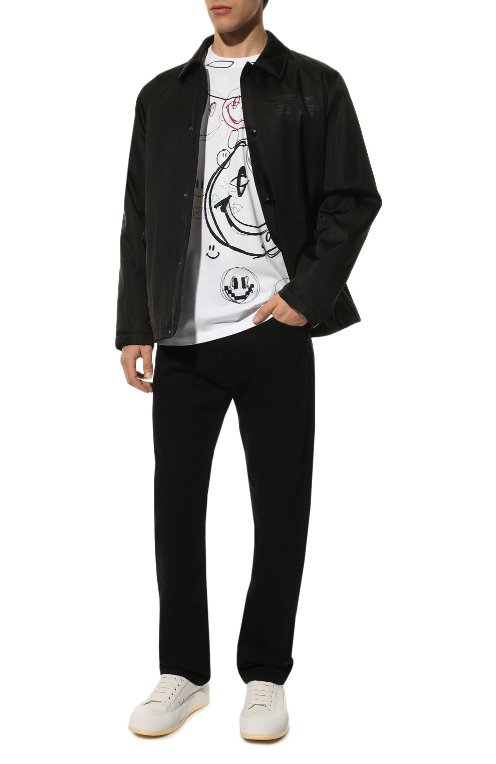 Хлопковая футболка raf simons x smiley RAF SIMONS, арт. 224-M122-19001, фото 2