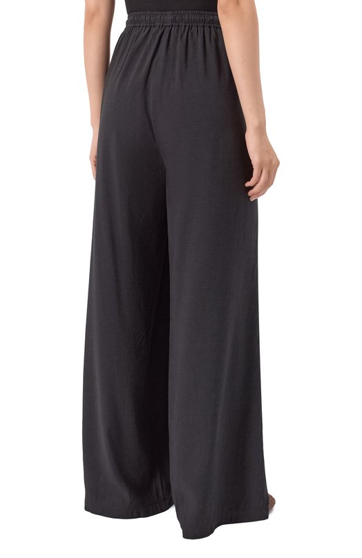 Брюки изо льна и вискозы EDOMO T006118SS25 Чёрный  T006118SS25 Фото 4
