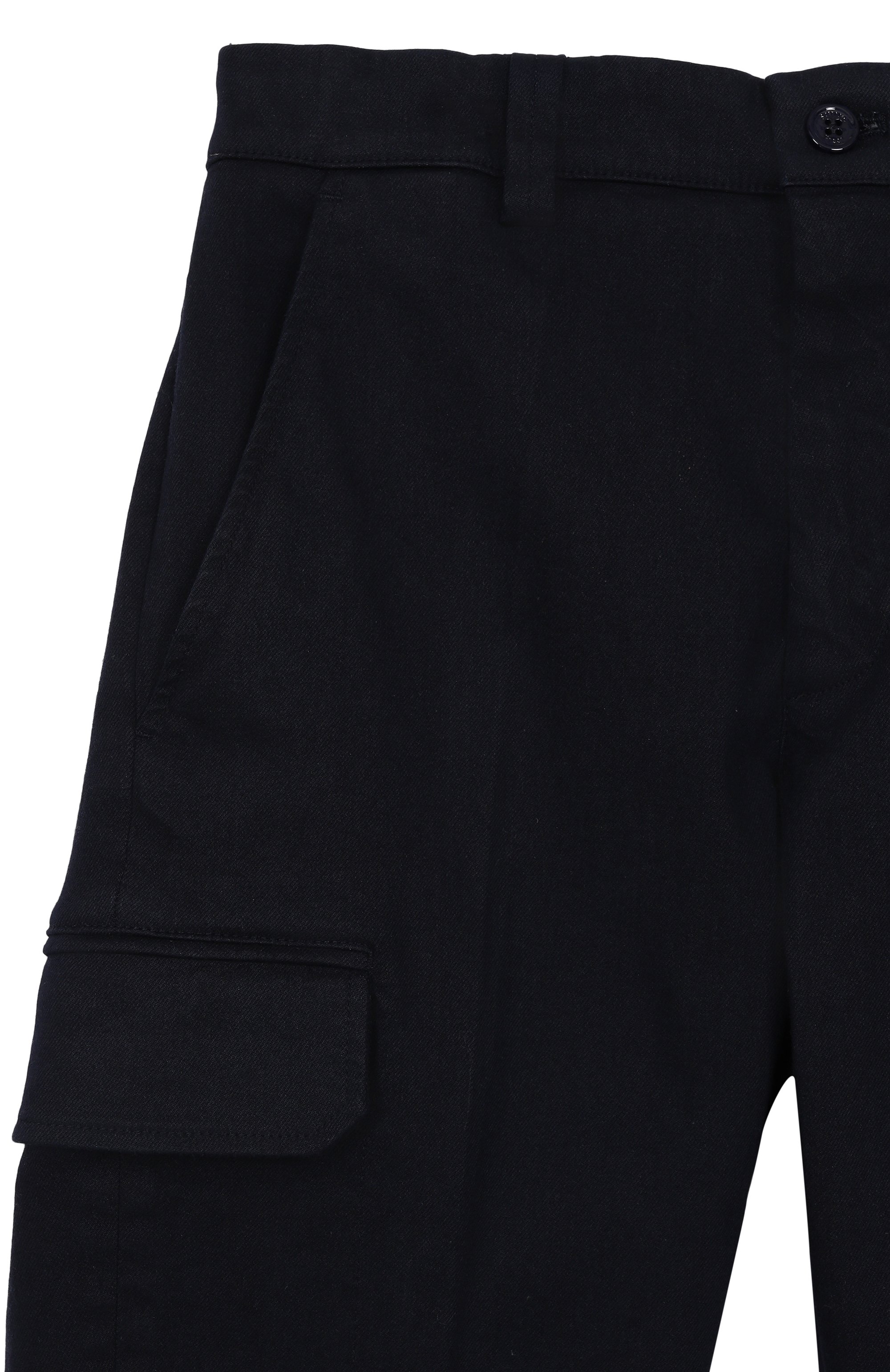 Брюки-карго из хлопка и лиоцелла STEFANO RICCI JUNIOR темно-синего цвета по цене 79950 руб., арт. Y1T5400260/CTL01T, фото 3 Брюки-карго из хлопка и лиоцелла STEFANO RICCI JUNIOR, арт. Y1T5400260/CTL01T, фото 3