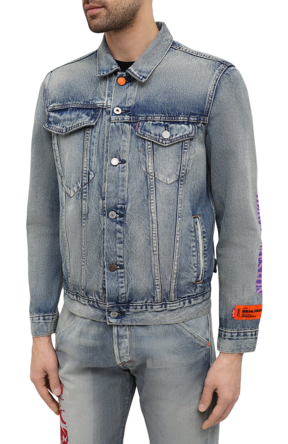 Джинсовая куртка heron preston x levi’s HERON PRESTON, арт. HMYE006S209250237388, фото 3