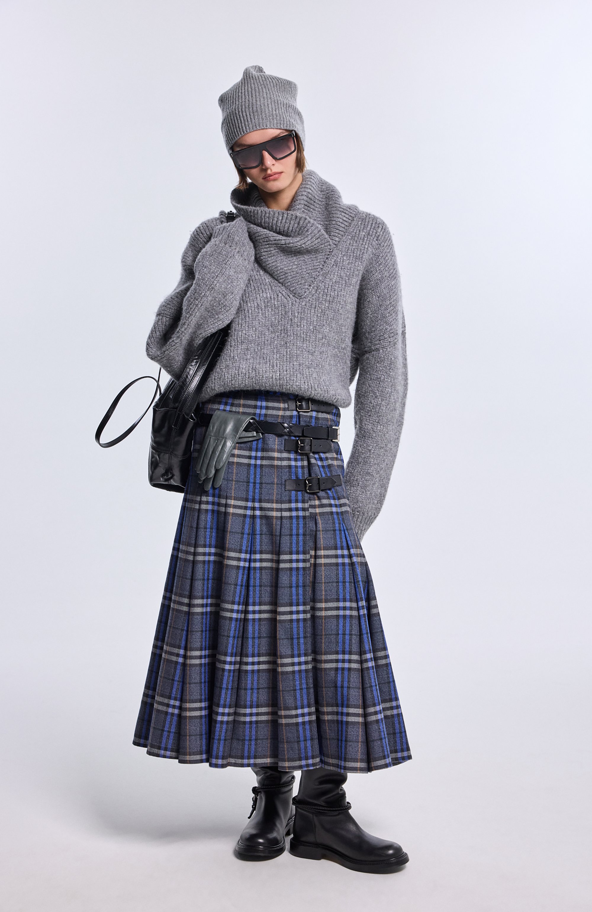 Шерстяная юбка BURBERRY, арт. 8110429, фото 6