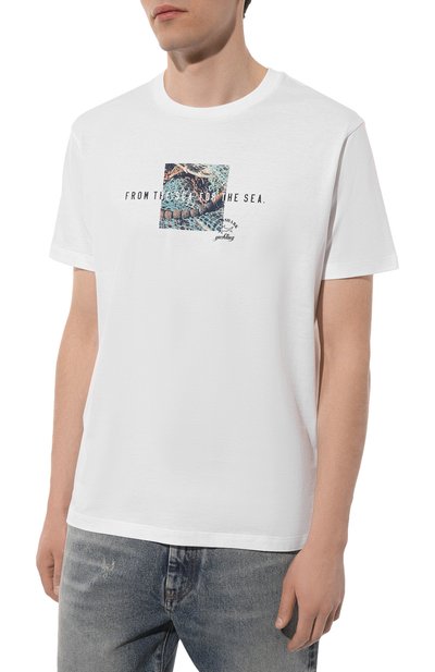 Хлопковая футболка PAUL&SHARK, арт. 23411063, фото 3