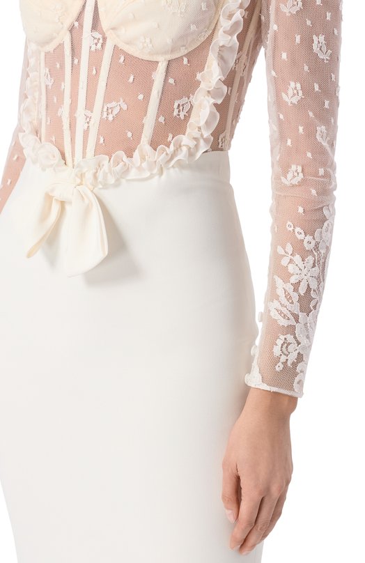 Платье Alessandra Rich FABX4267/F4692 Белый  FABX4267/F4692 Фото 4