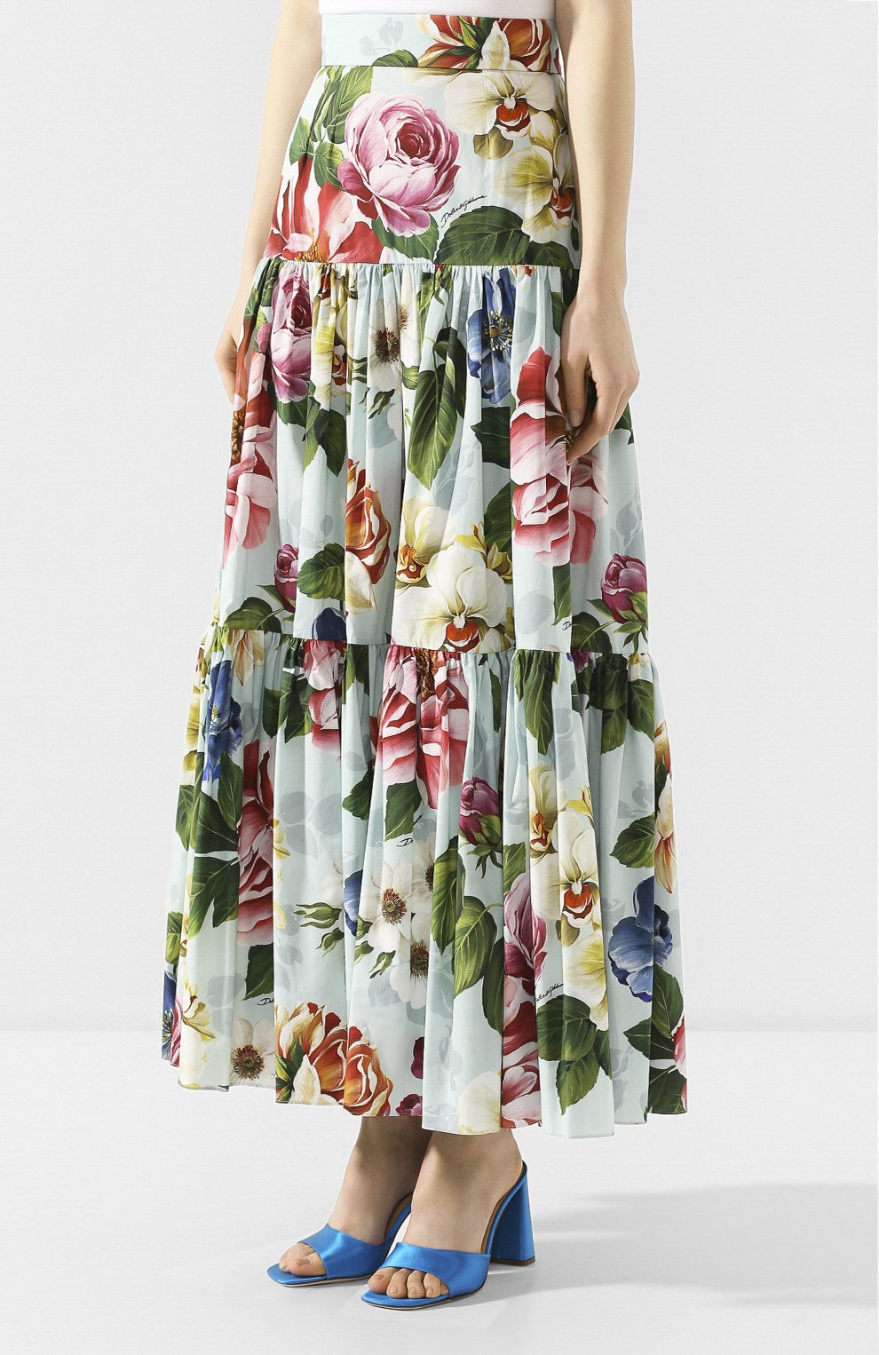 Хлопковая юбка DOLCE & GABBANA, арт. F4A8QT/HS5GB, фото 3