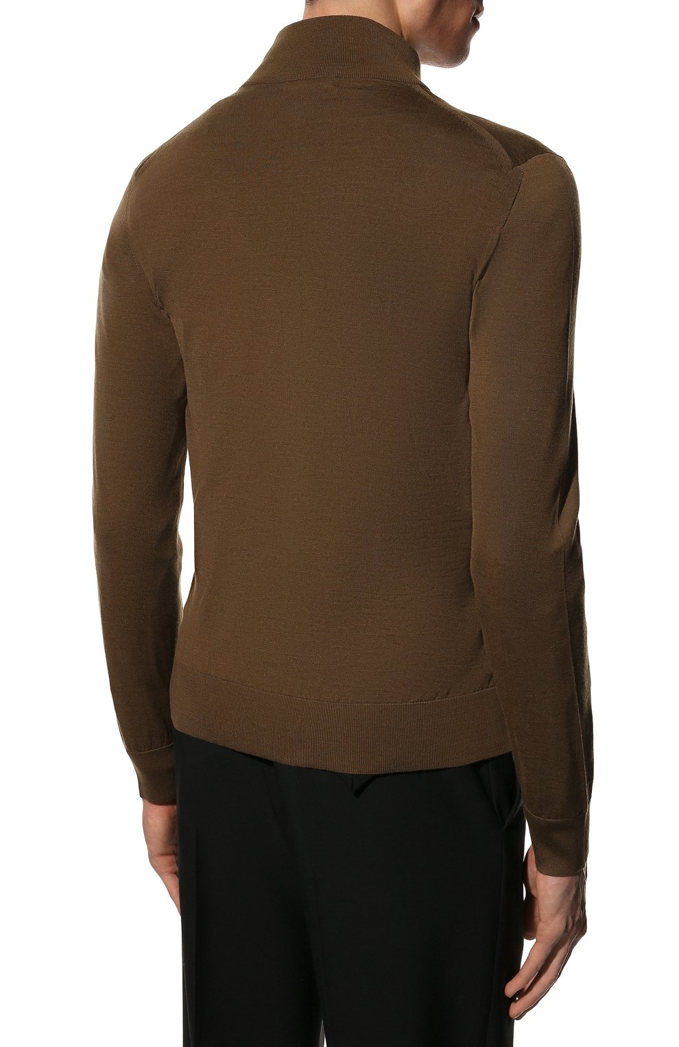 Шерстяной кардиган ZEGNA коричневого цвета по цене 115000 руб., арт. UZM00/157, фото 4 Шерстяной кардиган ZEGNA, арт. UZM00/157, фото 4