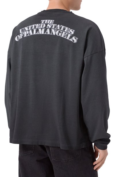 Хлопковый лонгслив PALM ANGELS, арт. PMAB05CF25JER001, фото 4