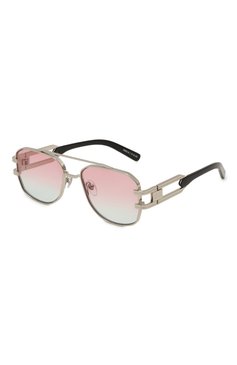 Женские солнцезащитные очки 9FIVE розового цвета, арт. R0YALS XL-PLATINUM / PINK BIC0L0R BLUE | Фото 1 (Нос: Не проставлено; Региональные ограничения белый список (Axapta Mercury): Не проставлено; Кросс-КТ: С/з-унисекс; Тип очков: С/з; Материал: Металл; Очки форма: Авиаторы; Оптика Гендер: оптика-унисекс)