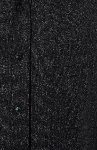 Рубашка из шерсти и вискозы AGNONA темно-синего цвета по цене 87900 руб., арт. TD08U3E/UW014E, фото 5 Рубашка из шерсти и вискозы AGNONA, арт. TD08U3E/UW014E, фото 5