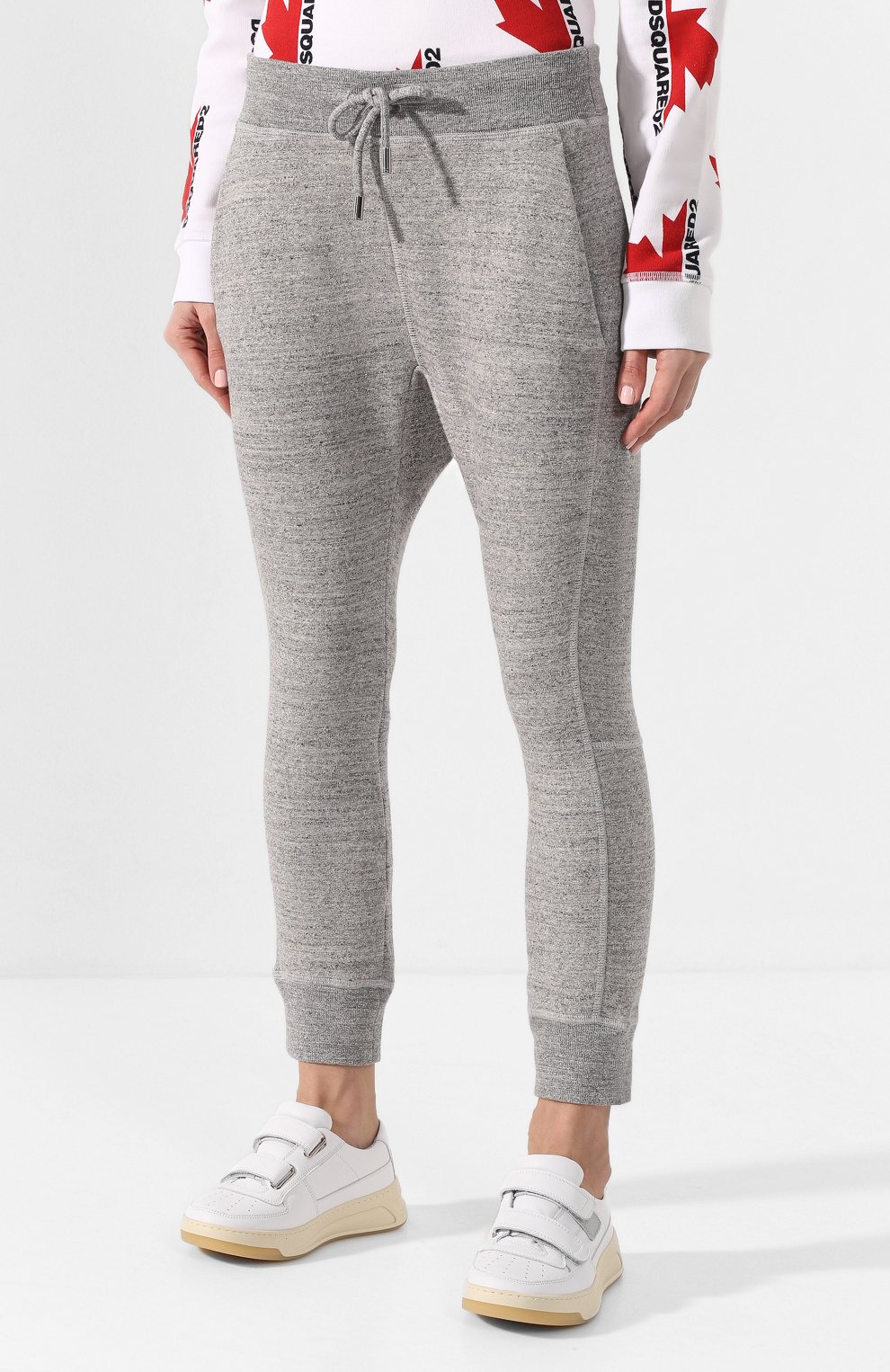 Хлопковые джоггеры DSQUARED2 серого цвета по цене 48100 руб., арт. S73KA0474/S25148, фото 3 Хлопковые джоггеры DSQUARED2, арт. S73KA0474/S25148, фото 3