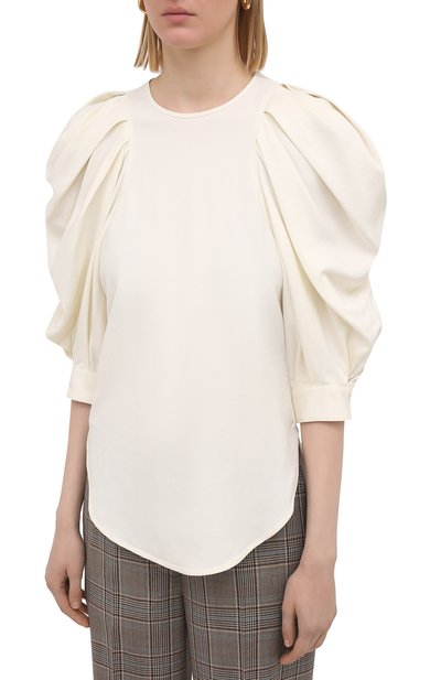 Блузка ISABEL MARANT белого цвета по цене 59350 руб., арт. HT2021-21P012I/SURYA, фото 3 Блузка ISABEL MARANT, арт. HT2021-21P012I/SURYA, фото 3
