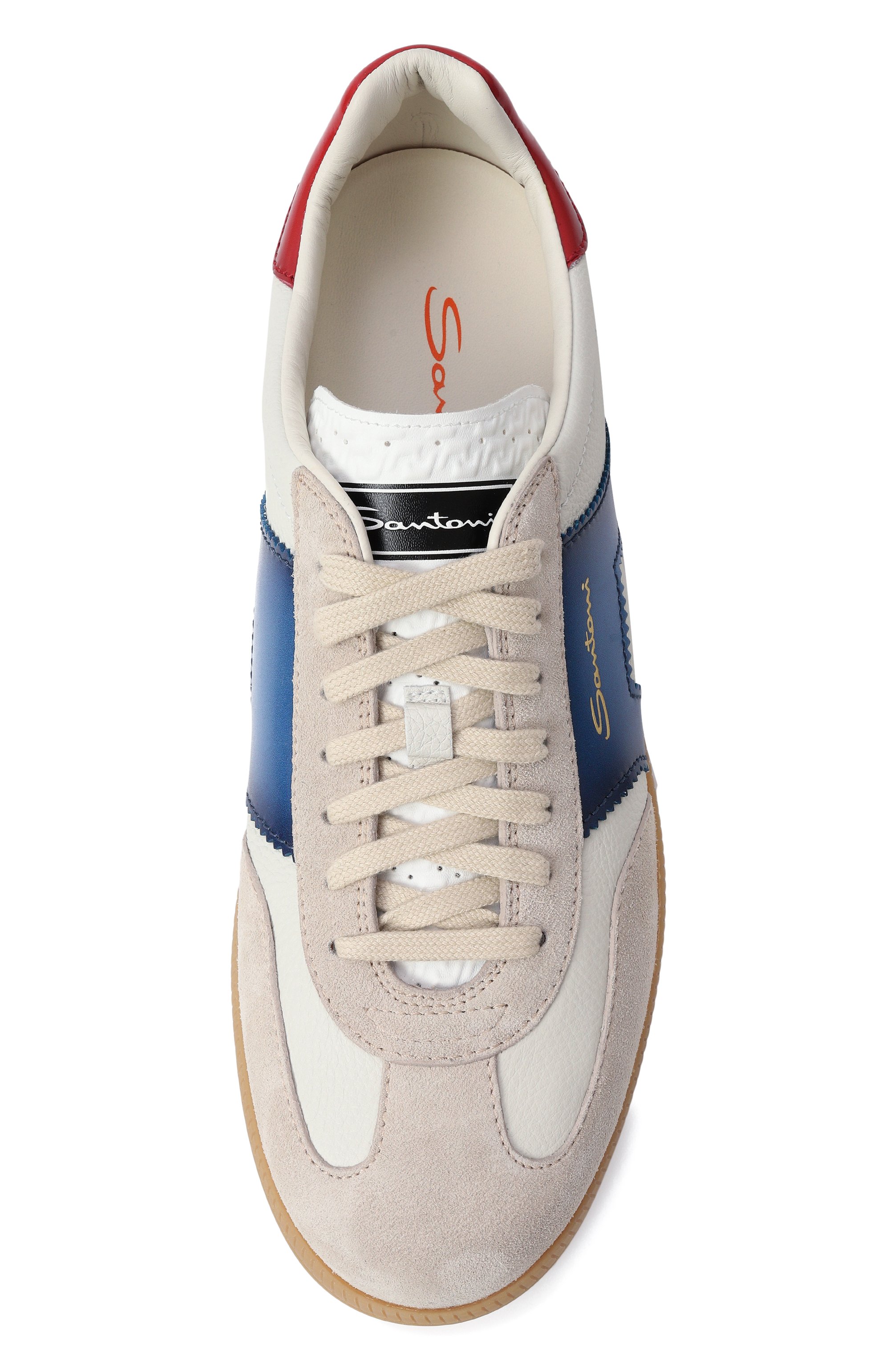 Кожаные кеды dbs oly SANTONI, арт. MBPG21965FARCN0C, фото 6