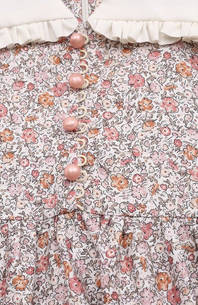 Хлопковое платье DESIGNERS CAT темно-розового цвета по цене 41600 руб., арт. 100000K01001191/4A-8A, фото 3 Хлопковое платье DESIGNERS CAT, арт. 100000K01001191/4A-8A, фото 3