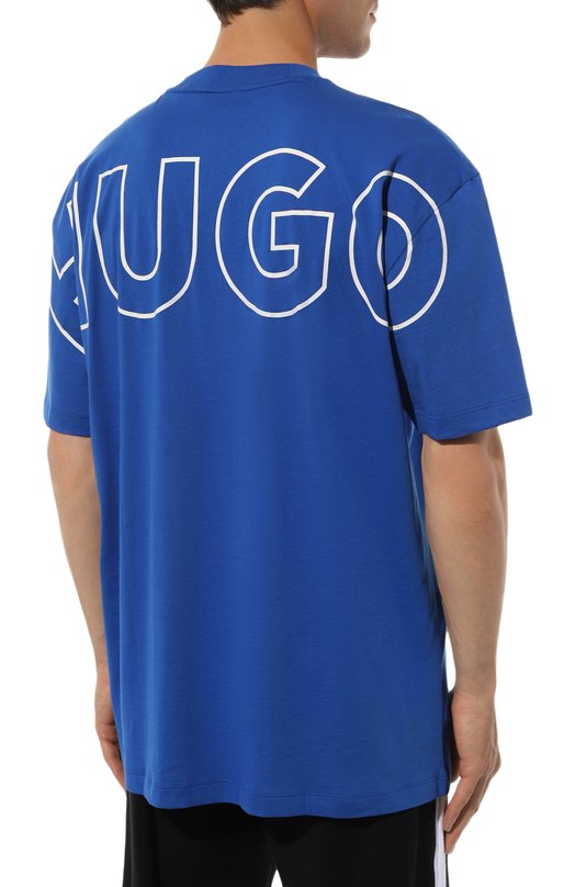 

Хлопковая футболка HUGO Blue, Синий